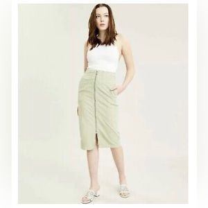 Free People I Want It All Zip Corduroy Skirt, Sz 31